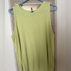 Old Navy Neon Lime green luxe Ribbed tank top L